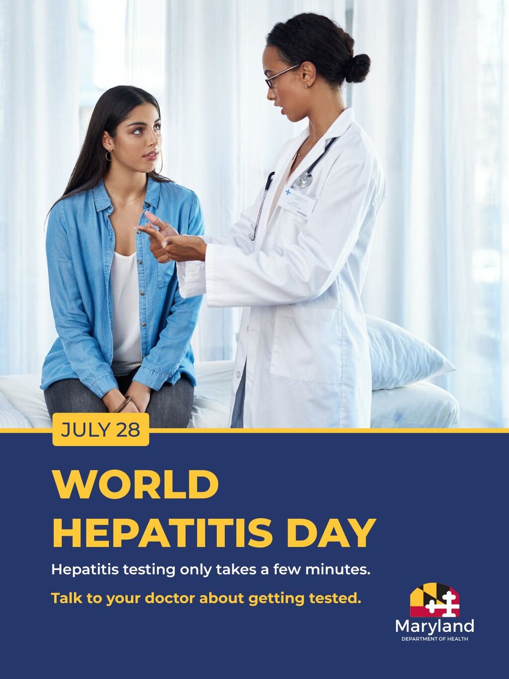 World Hepatitis Day. Click to find free Hepatitis C testing near you. 