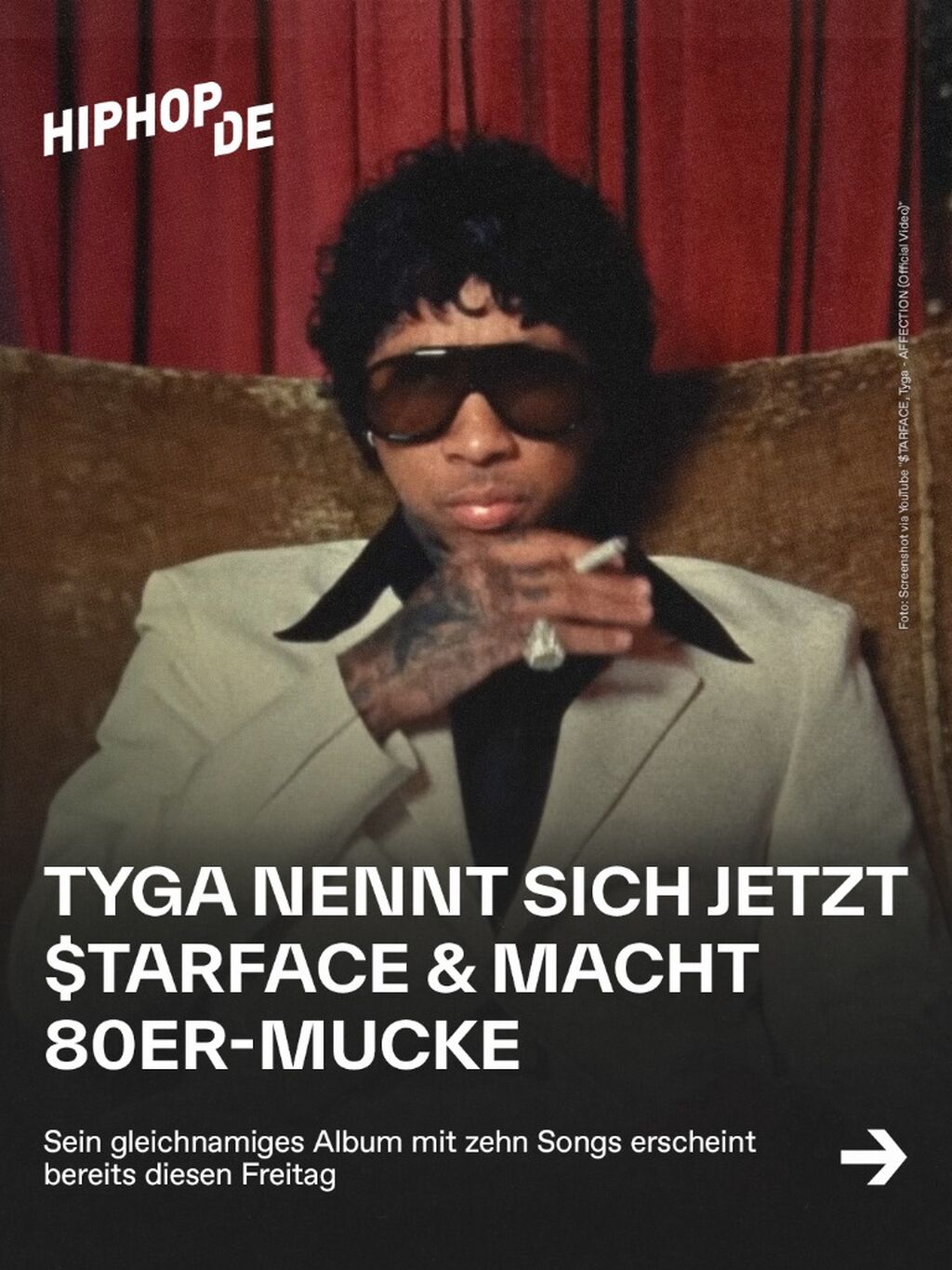 Tyga &auml;ndert seinen K&uuml;nstlernamen & macht jetzt 80er-Musik