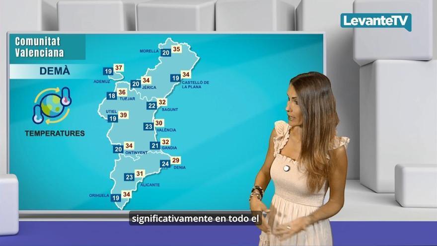 La cuarta ola de calor llega a Val&egrave;ncia: las m&aacute;ximas volver&aacute;n a acercarse a los 40 grados
