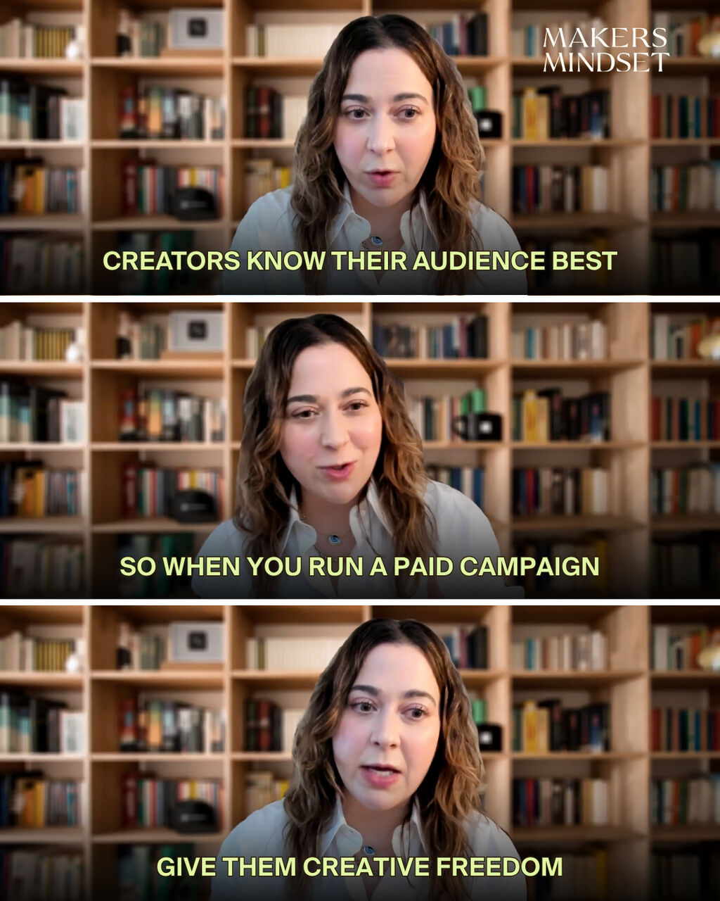 ACCELERATOR - Text Carousel - Module 7 - Dina Fierro - Give Creators Creative Freedom