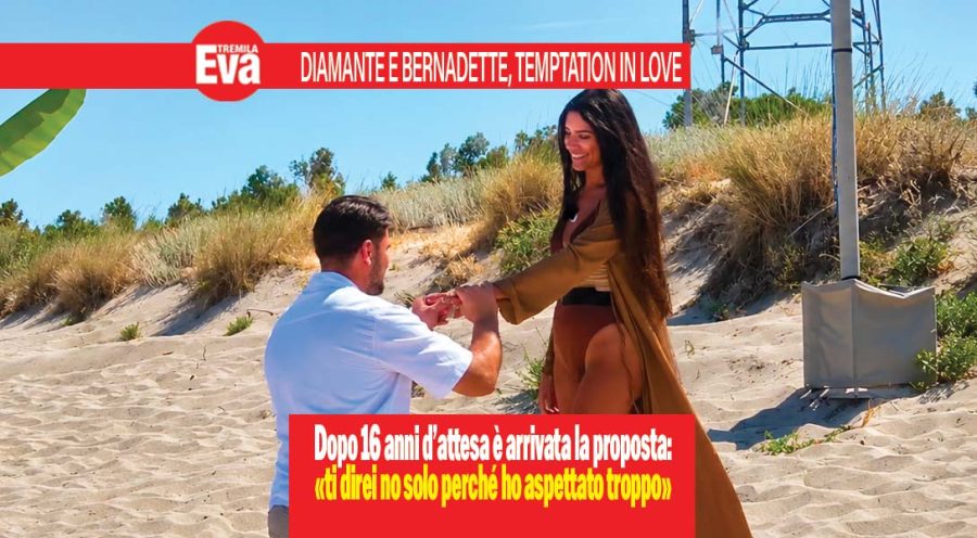 Diamante e Bernadette, a Temptation la proposta di nozze