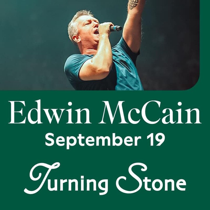 Edwin McCain on September 19 at 8:00pm in The Showroom