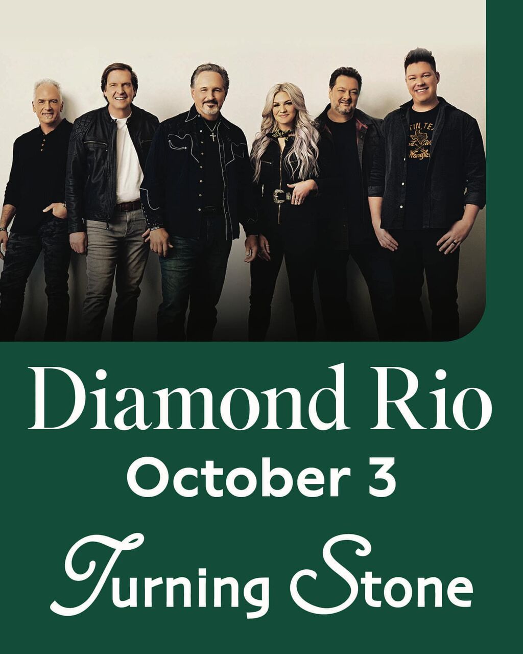  Diamond Rio on October 3 at 8:00pm in The Showroom
