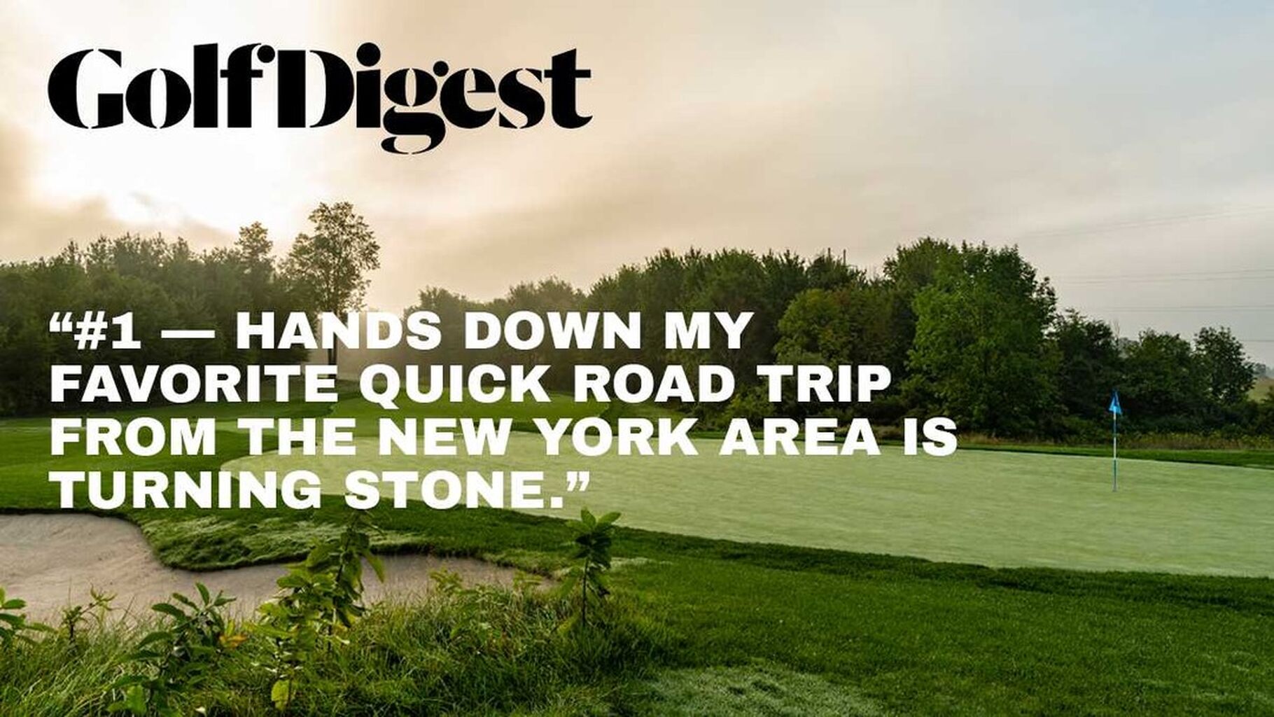 Turning Stone Resort Casino Named #1 Weekend Golf Trip Getaway on the East Coast by Golf Digest