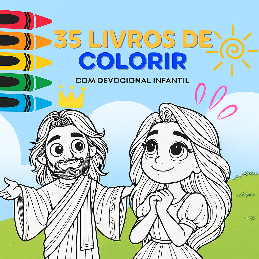35 LIVROS B&Iacute;BLICOS DE COLORIR 