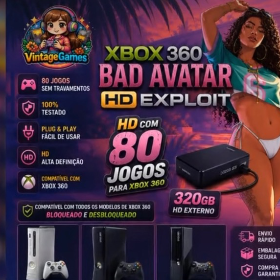 HD DESTRAVA XBOX 360