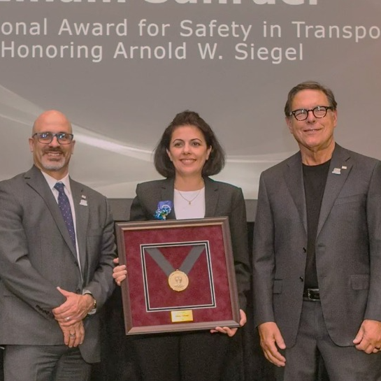 Engineering faculty member receives transportation safety award