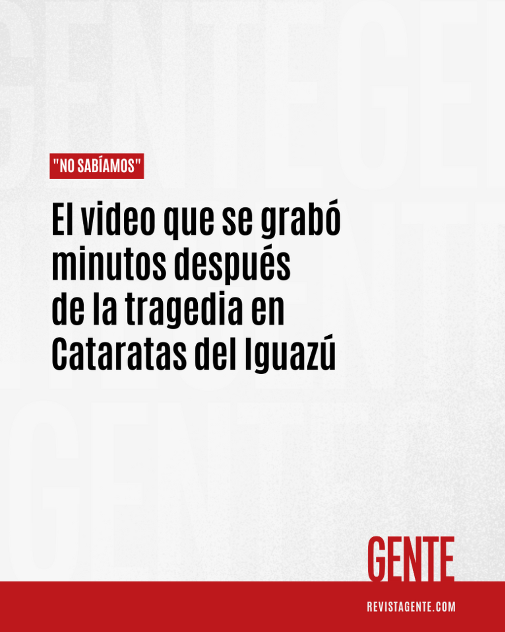 El video que una turista grab&oacute; minutos despu&eacute;s de la tragedia en Cataratas: "No sab&iacute;amos que hab&iacute;a una v&iacute;ctima fatal"