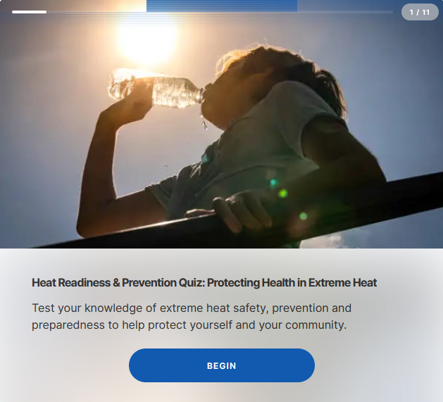 Heat Readiness & Prevention Quiz
