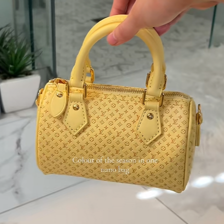Lv yellow nano bag 