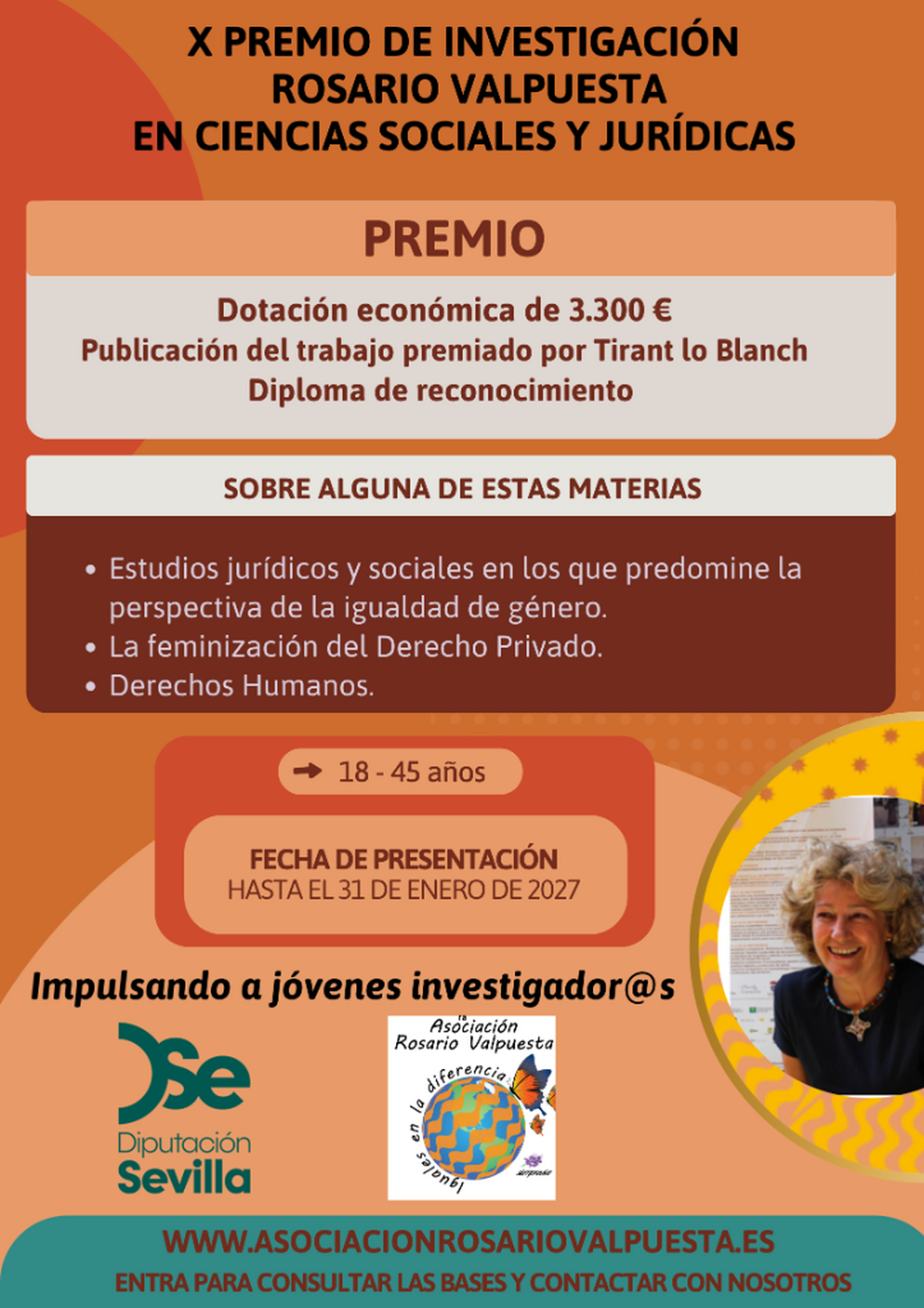 Convocado el X Premio de Investigaci&oacute;n Rosario Valpuesta sobre Derecho privado y perspectiva de g&eacute;nero