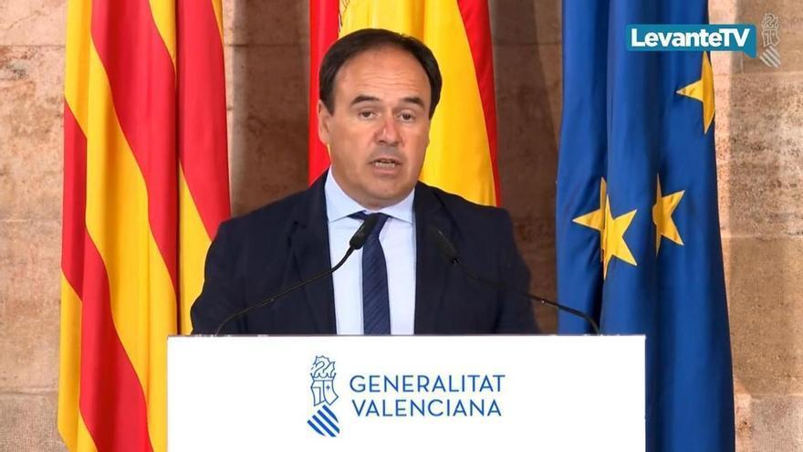 P&eacute;rez Llorca anuncia las ayudas a los damnificados por el incendio de la Vall DUix&oacute; y que ascienden a 67 millones de euros