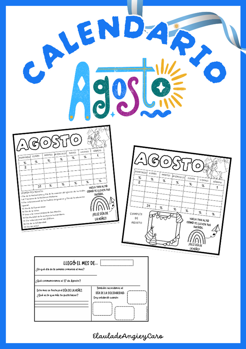 Calendario agosto