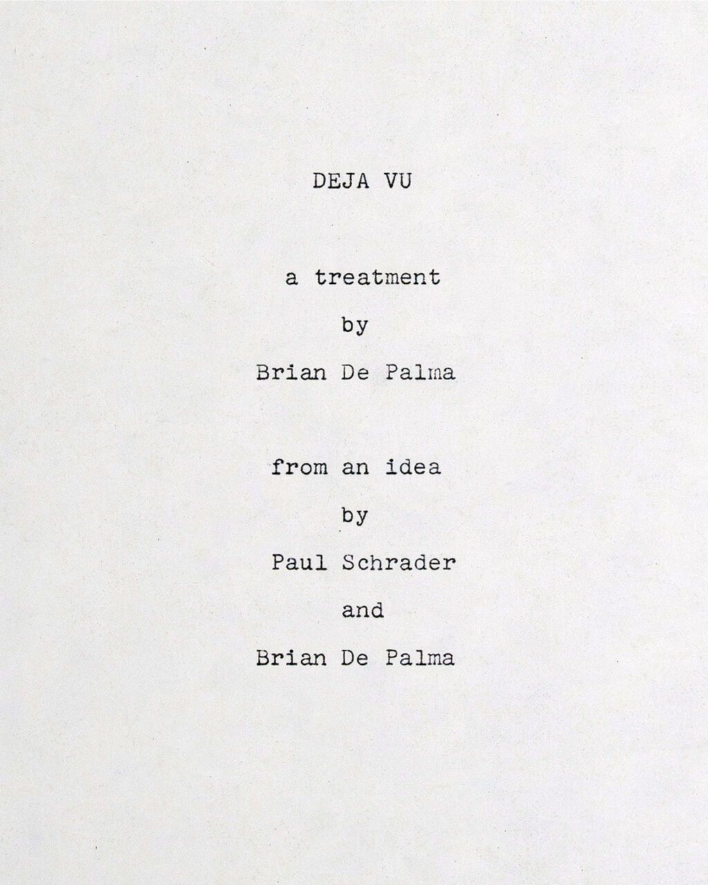 Paul Schrader Papers