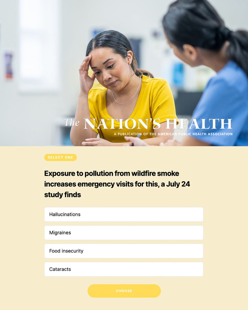 Public Health News Quiz July 31