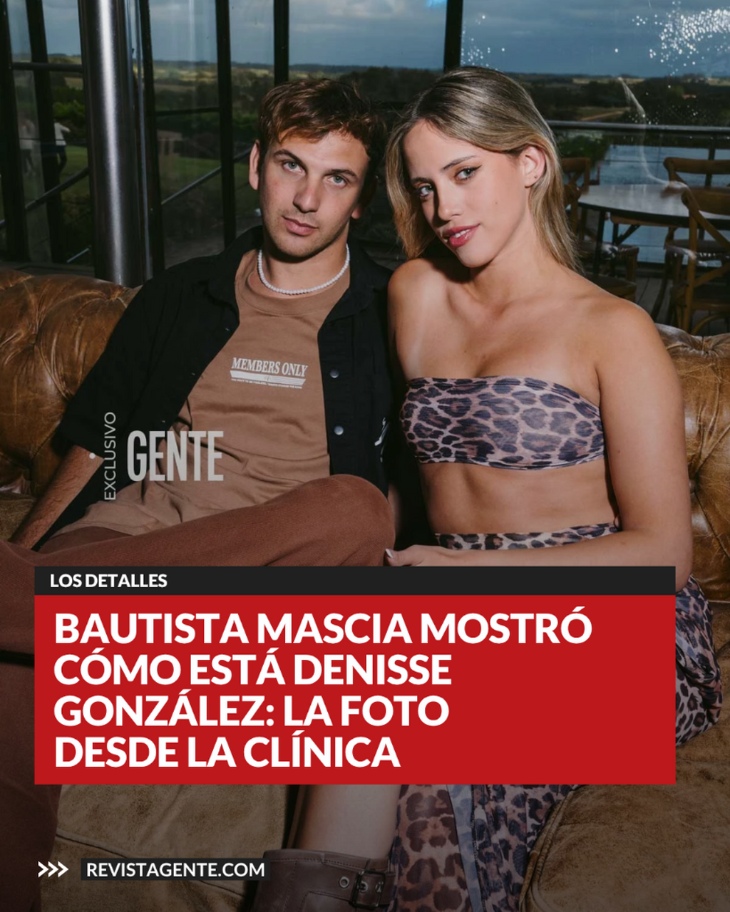 Bautista Mascia mostr&oacute; c&oacute;mo est&aacute; Denisse Gonz&aacute;lez: la foto desde la cl&iacute;nica