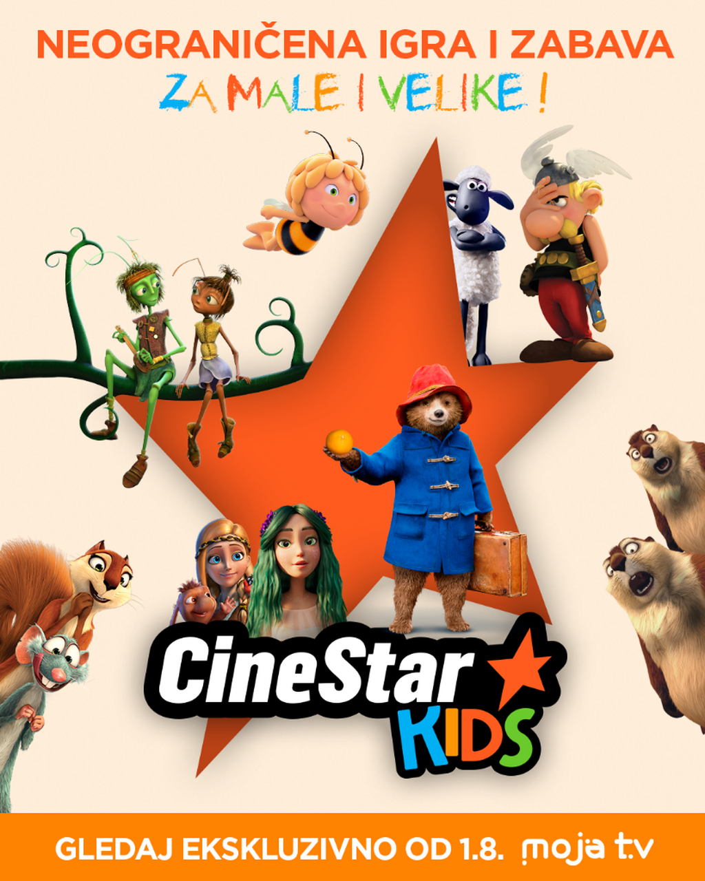 Čarolija počinje: CineStar KIDS stiže ekskluzivno na Moja TV