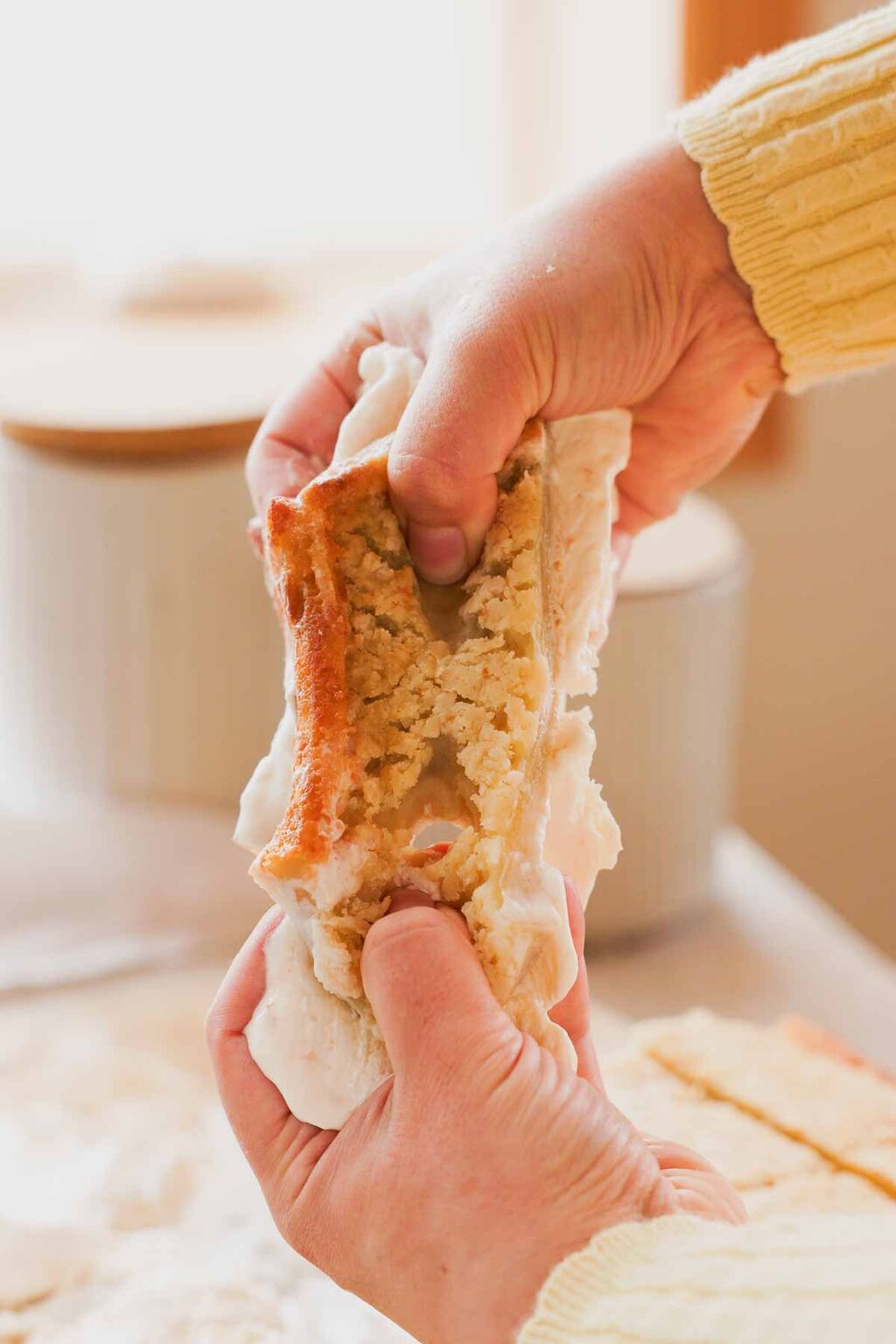 Butter Mochi Ice Cream Sandwiches