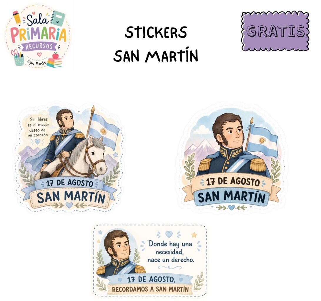 Stickers san mart&iacute;n