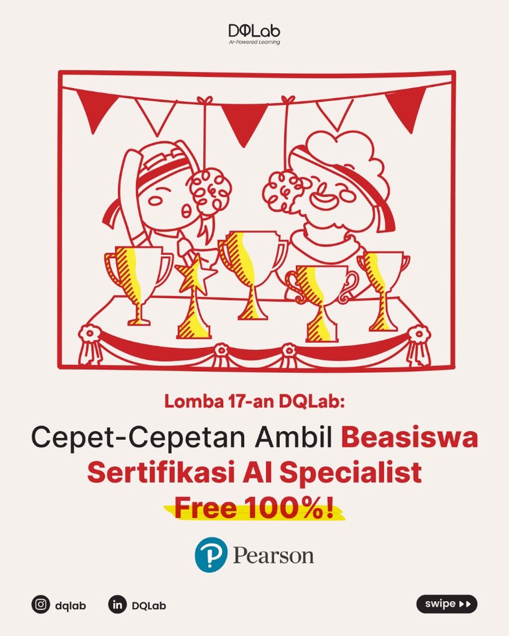 Lomba 17-an, Cepet-Cepetan Ambil Beasiswa Sertifikasi AI Specialist!