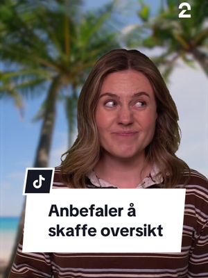 Anbefaler &aring; skaffe oversikt 