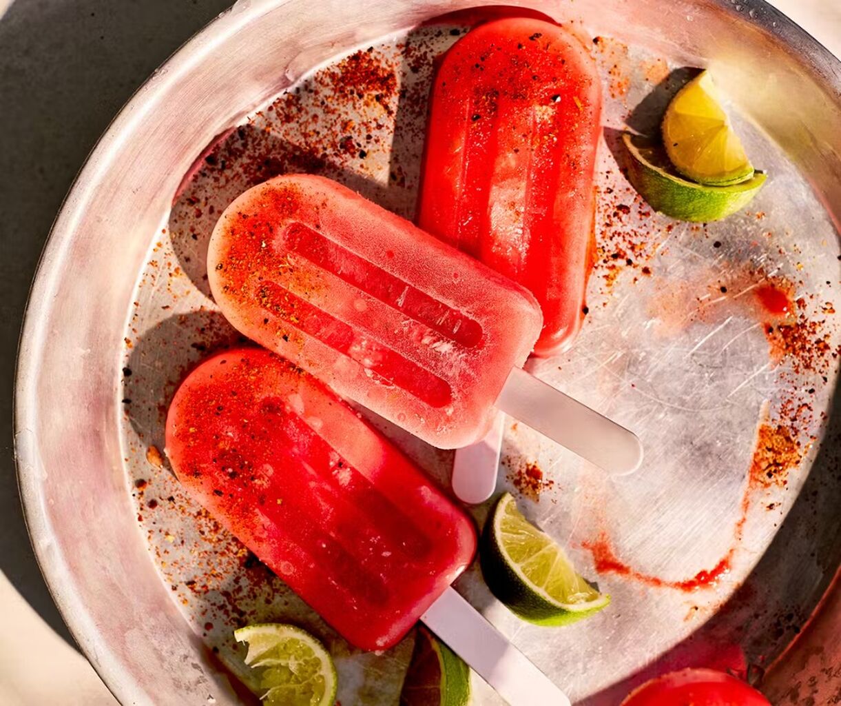 🍉Watermelon & lime ice lollies