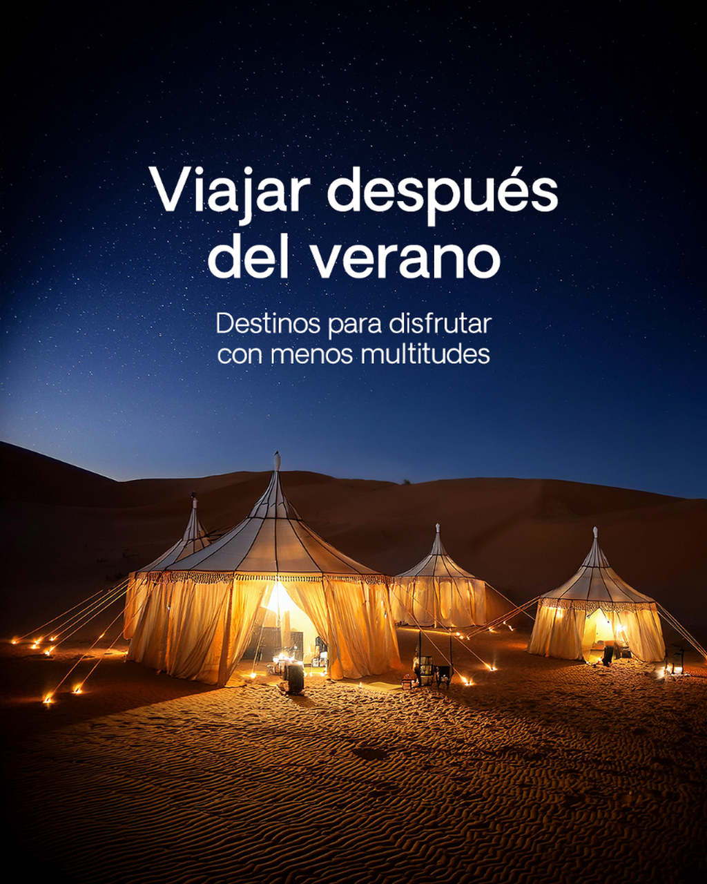 Viajar con menos multitudes