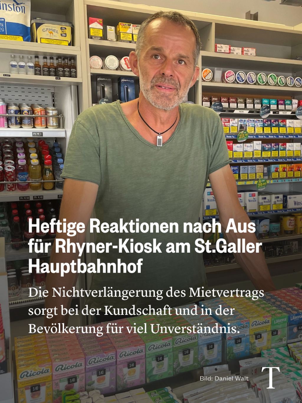 Heftige Reaktionen nach Aus f&uuml;r Rhyner-Kiosk am St.Galler Hauptbahnhof