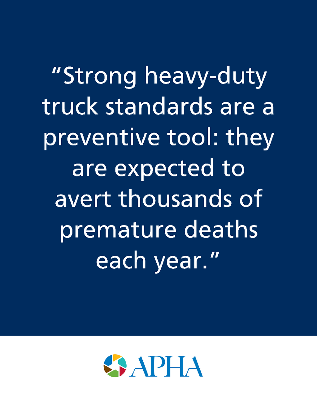 Tell EPA to keep heavy‑duty truck pollution standards