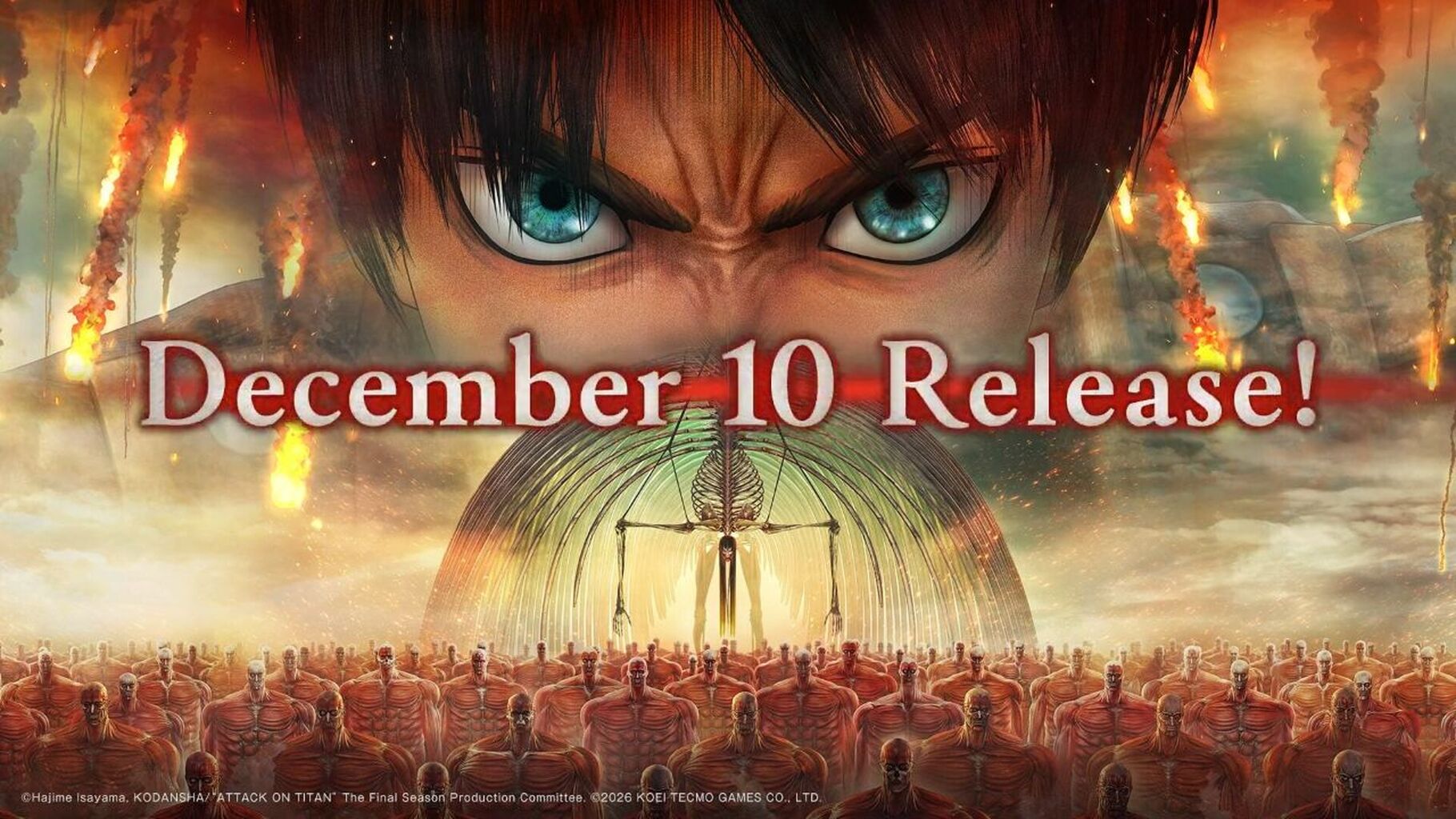 Attack on Titan | Attack on Titan 3 chega a 10 de Dezembro