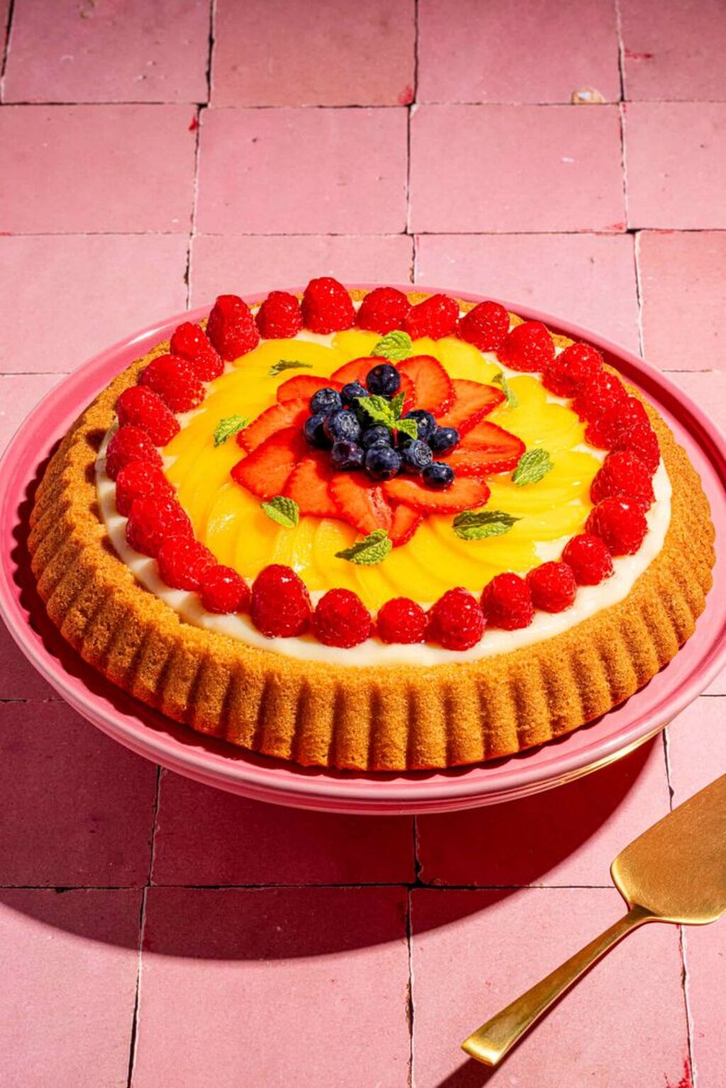 Tarte &eacute;ponge &agrave; la cr&egrave;me et aux fruits frais | Bon pour toi