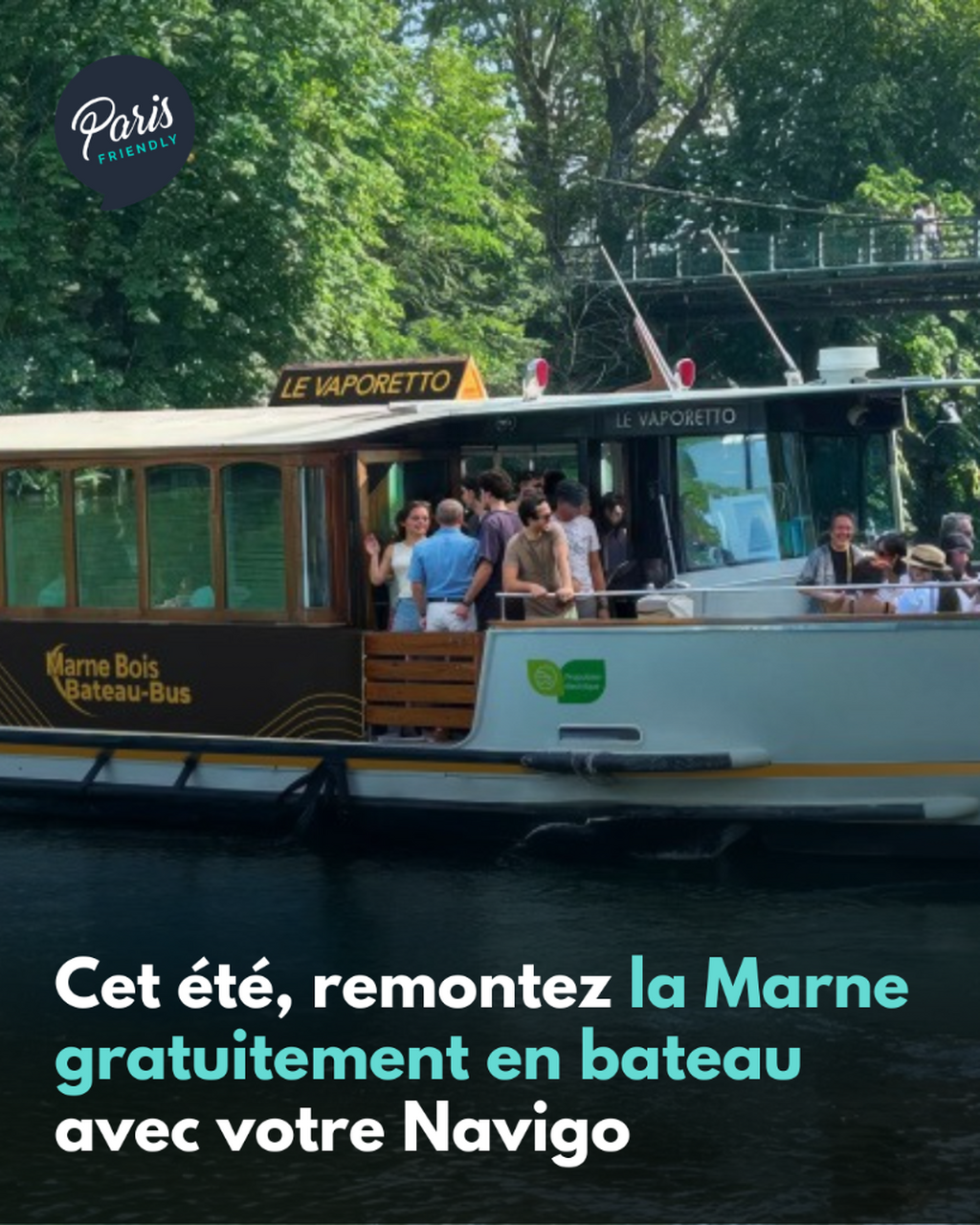Cet &eacute;t&eacute;, remontez la Marne gratuitement en bateau avec votre Navigo