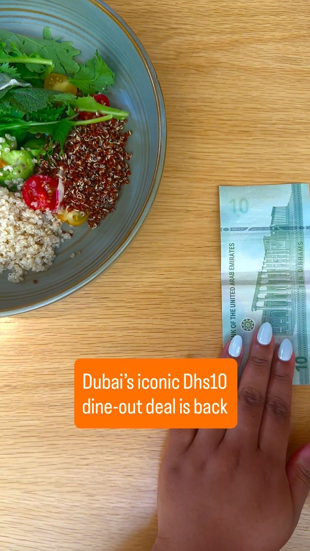 The popular Dhs10 dining deal has returned to Dubai