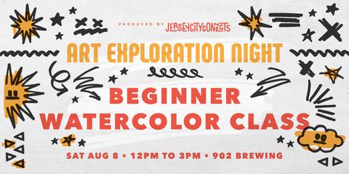 Jersey City Connects | Beginner Watercolor Workshop (The Ocean)