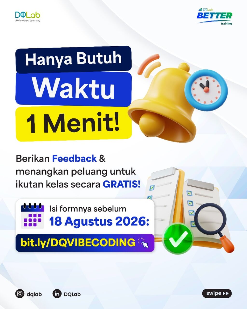 Bantu DQLab Kembangkan Program Terbaru dengan Maksimal!