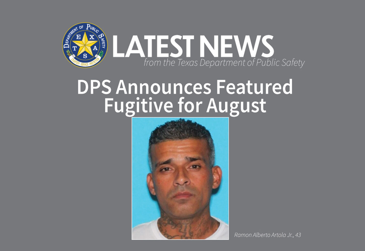 Featured Fugitive for August