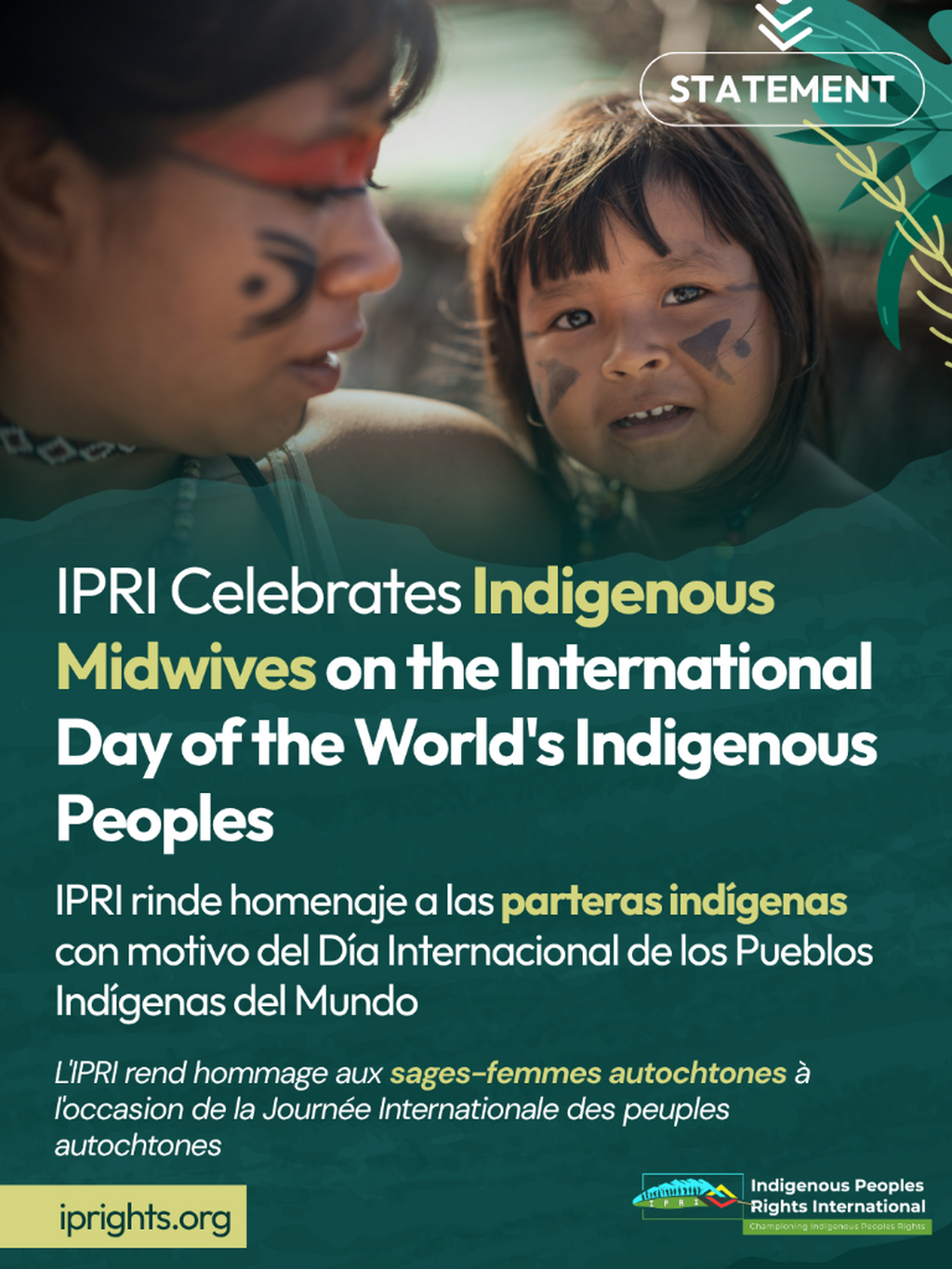IPRI rinde homenaje a las parteras ind&iacute;genas con motivo del D&iacute;a Internacional de los Pueblos Ind&iacute;genas del Mundo