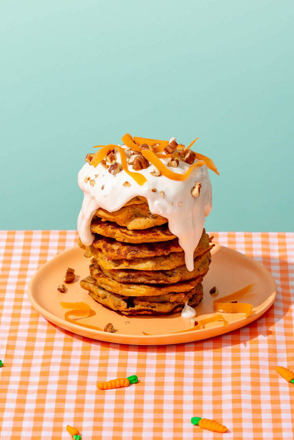 Pancakes prot&eacute;in&eacute;s style g&acirc;teau aux carottes