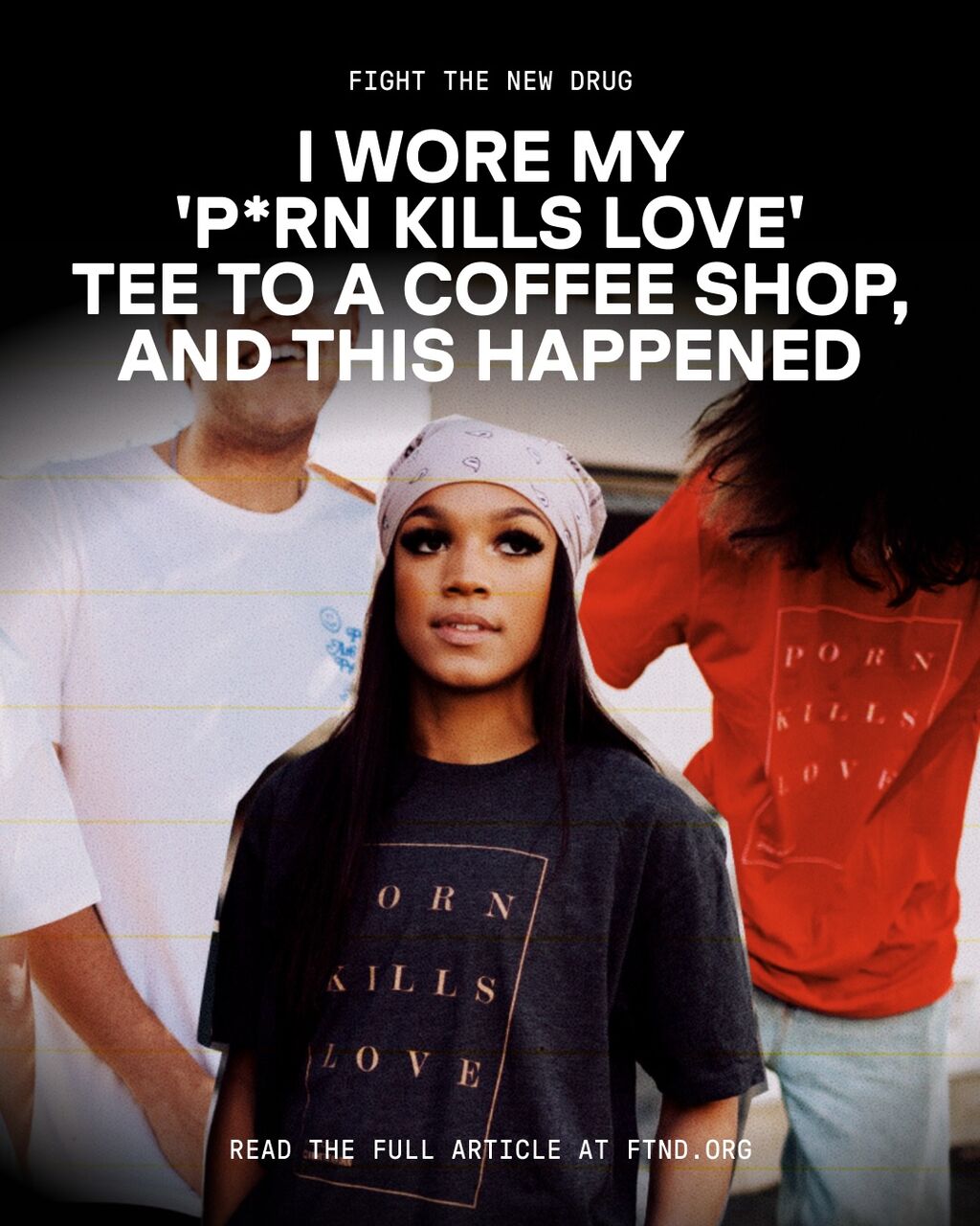 Wear a tee🤝rep the movement You never know...