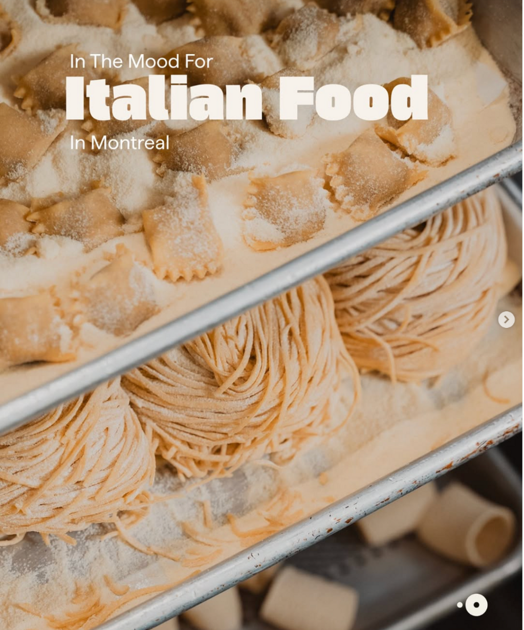 italian food MTL