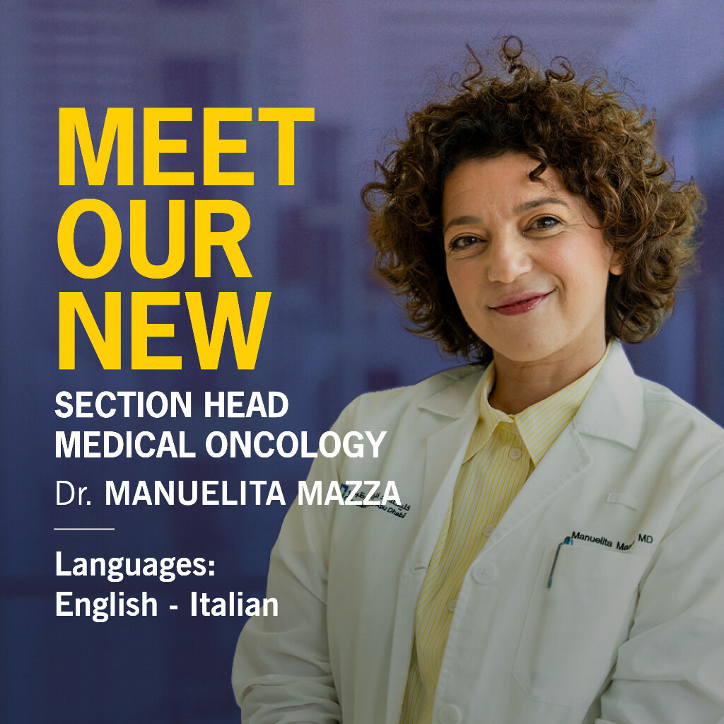 Meet Our New Section Head of Medical Oncology, Dr. Manuelita Mazza