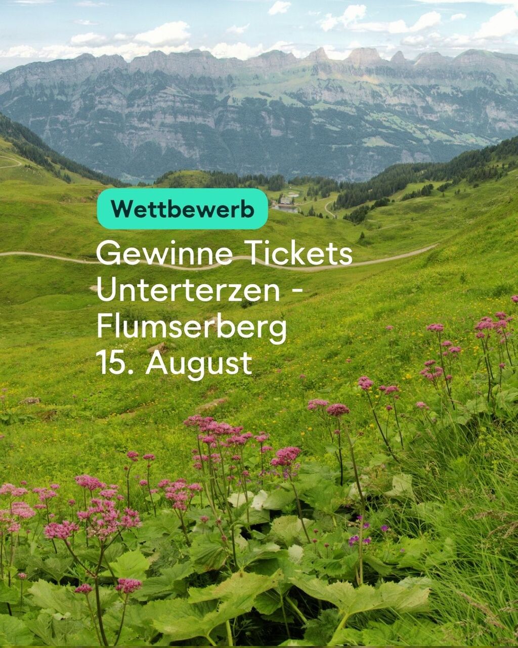 Vom See zum Berg: Unterterzen - Flumserberg