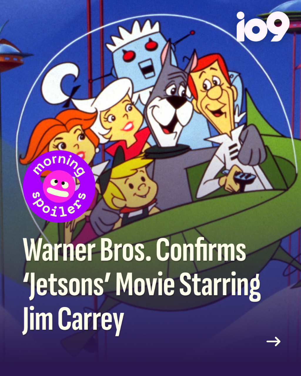 Warner Bros. Confirms &lsquo;Jetsons&rsquo; Movie Starring Jim Carrey
