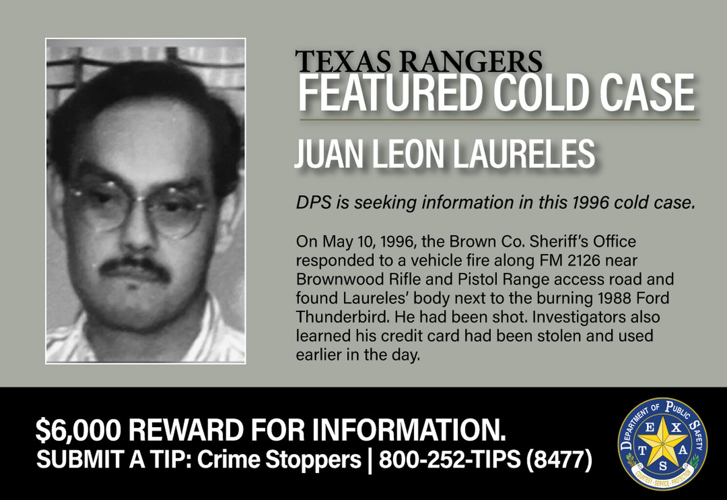 Ranger Featured Cold Case - August