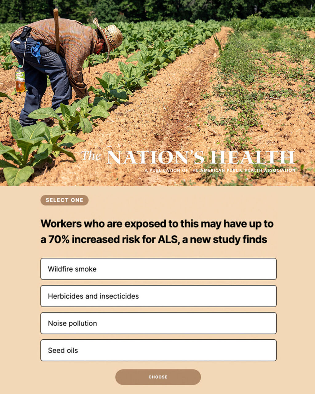 Public Health News Quiz