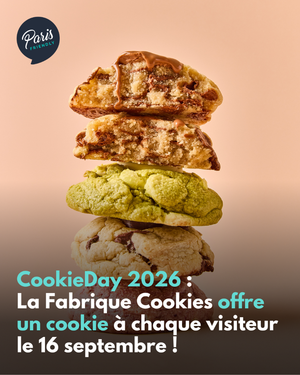 CookieDay 2026 : La Fabrique Cookies offre un cookie &agrave; chaque visiteur le 16 septembre !