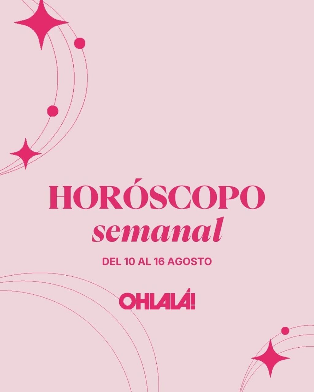 Hor&oacute;scopo semanal