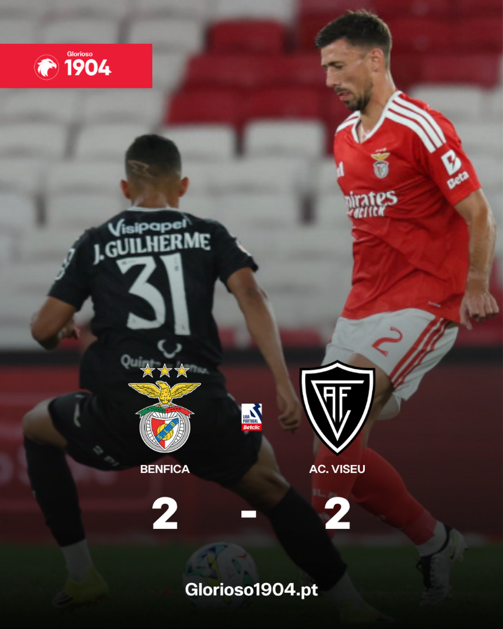 Benfica trope&ccedil;a frente ao Acad&eacute;mico de Viseu e desilude na 1.&ordf; jornada da Liga