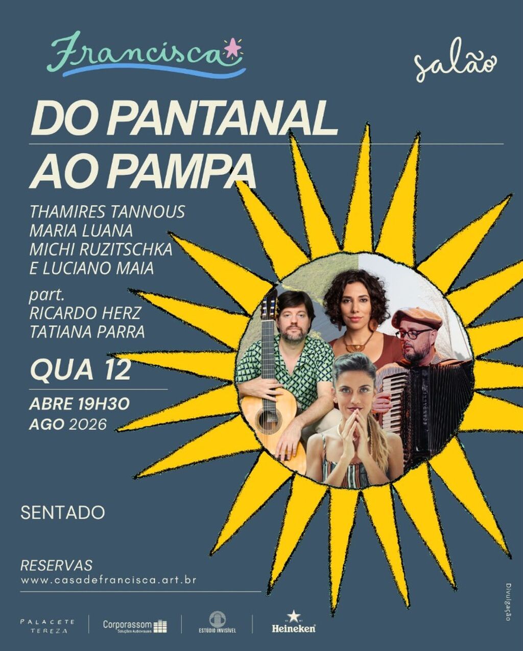 Ingressos Show 12/08 Do Pantanal ao Pampa