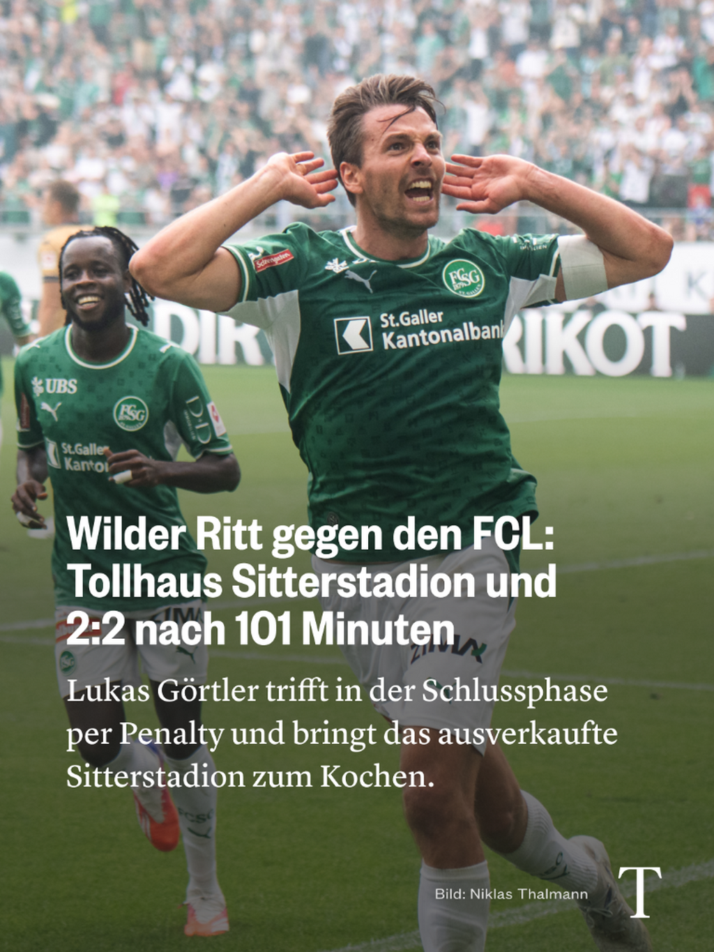 Wilder Ritt gegen den FCL: Tollhaus Sitterstadion und 2:2 nach 101 Minuten